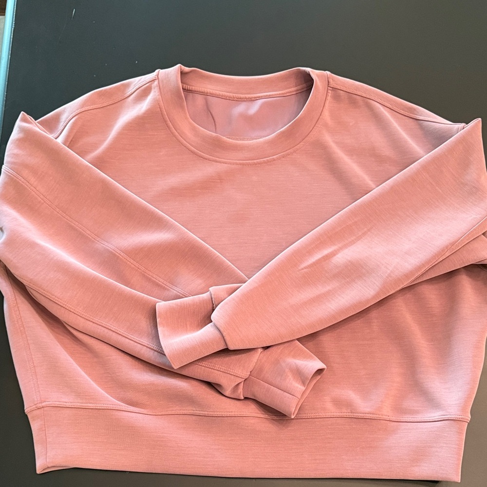 lululemon athletica softstreme perfectly oversized cropped crew